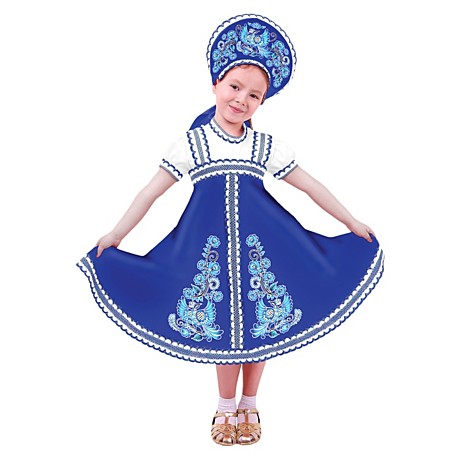 Русское народное платье-сарафан для девочек 